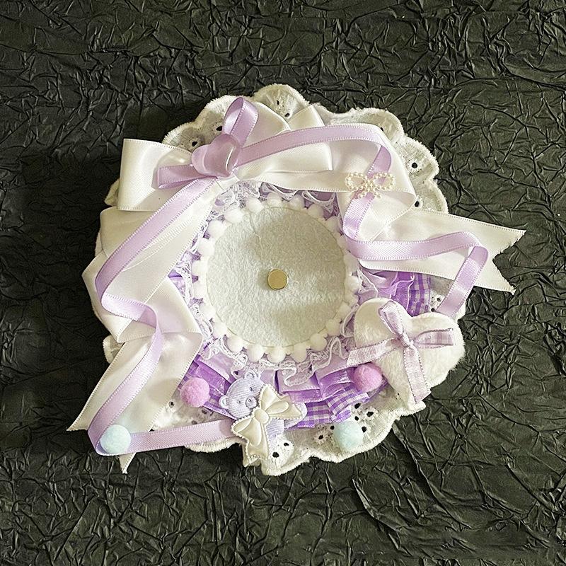 Lolita Bear Lace Badge Display Tray 55-75mm for Itabag Anime Cosplay Kpop Pins Holder Base Decoration Lace Ribbon Baji Cover фіолетовий
Lolita Bear Lace Badge Display Tray 55-75mm for Itabag Anime Cosplay Kpop Pins Holder Base Decoration Lace Ribbon Baji Cover фіолетовий
