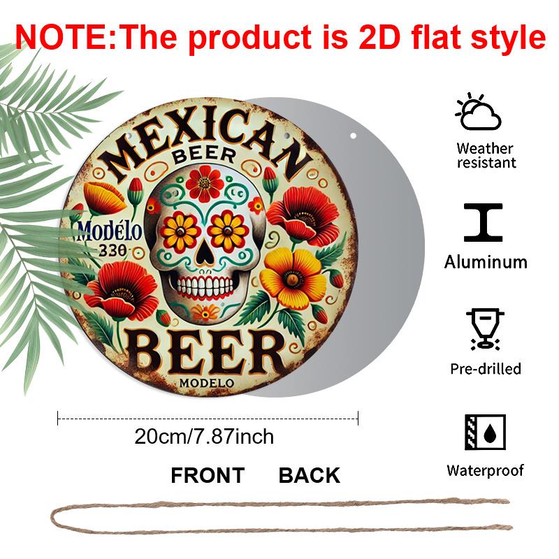 2D Flat 1pc, 8x8 in, Mexican Beer Themed Round Aluminum Metal Decorative Signs & Plaques - Wall Decor for Indoor/Outdoor Use - Durable Beer Brand 1pc
2D Flat 1pc, 8x8 in, Mexican Beer Themed Round Aluminum Metal Decorative Signs & Plaques - Wall Decor for Indoor/Outdoor Use - Durable Beer Brand 1pc