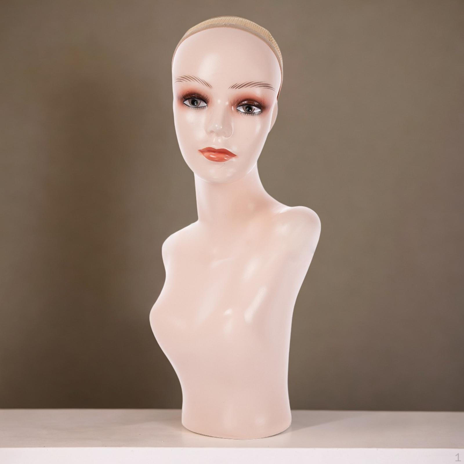Bald Mannequin Head Wig Display Stand Multipurpose with Makeup Smooth Manikin for Jewelry Wigs Style B
Bald Mannequin Head Wig Display Stand Multipurpose with Makeup Smooth Manikin for Jewelry Wigs Style B
