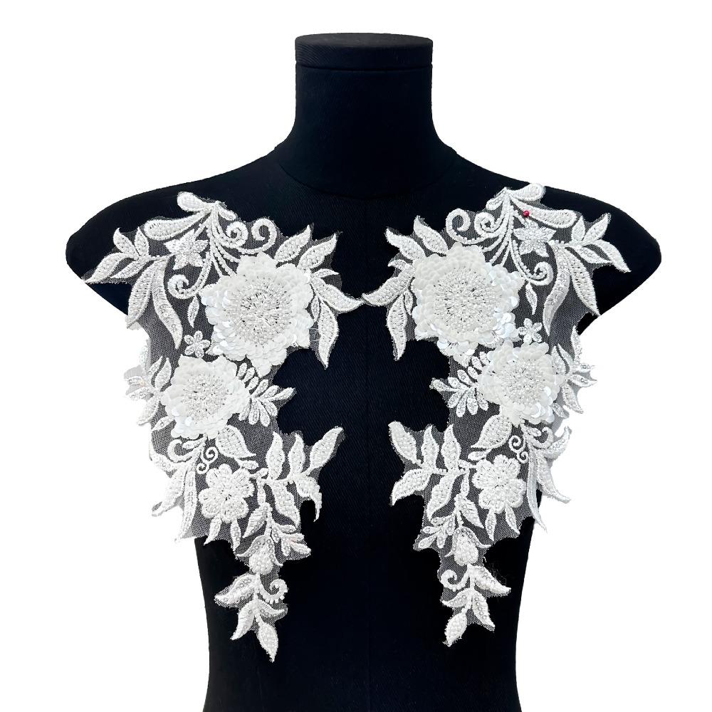 1pair Rhinestone Tube Beaded Sequin Embroidery Sewing Patch DIY Handmade Lace Bodice Applique White Flower Embroidered Flower L білий
1pair Rhinestone Tube Beaded Sequin Embroidery Sewing Patch DIY Handmade Lace Bodice Applique White Flower Embroidered Flower L білий