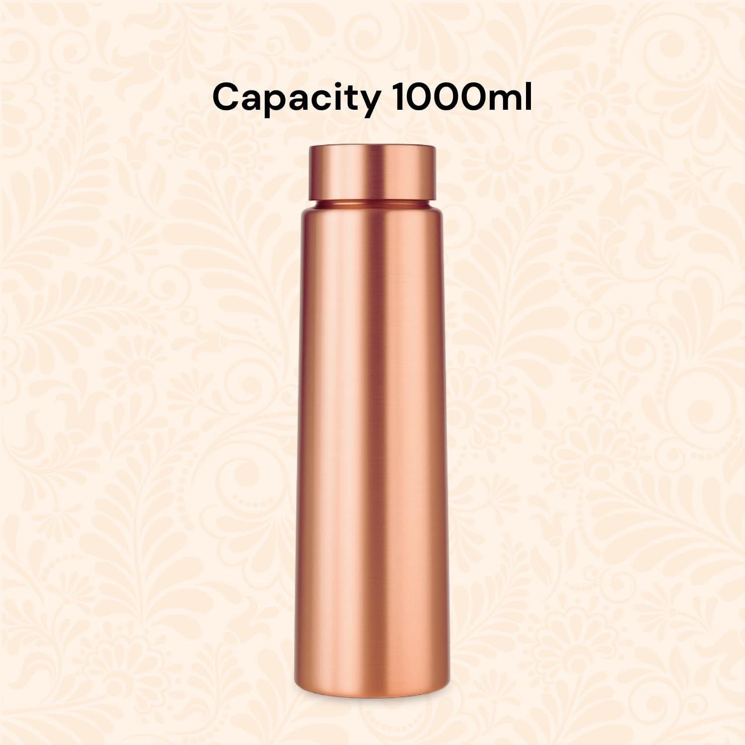 Pure Copper Water Bottle (950 ML) | Leakproof | Pure Copper Water Bottle | Tamba Bottles | Authentic Copper Bottle | Durable Copper Bottle
Pure Copper Water Bottle (950 ML) | Leakproof | Pure Copper Water Bottle | Tamba Bottles | Authentic Copper Bottle | Durable Copper Bottle