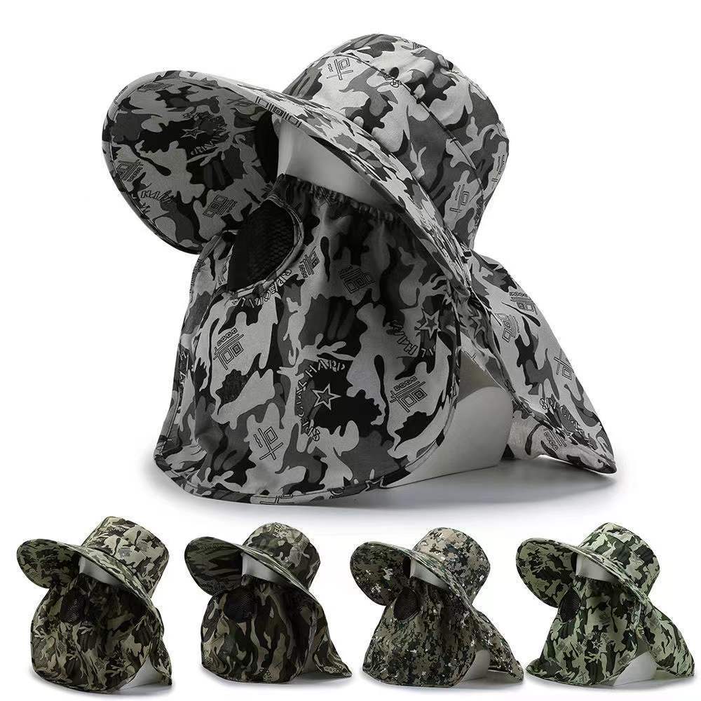 Camouflage Sun Hat for Men Summer Fishing Sun Hat Outdoor Hiking Mountain Climbing Photography Face Covering Shawl
Camouflage Sun Hat for Men Summer Fishing Sun Hat Outdoor Hiking Mountain Climbing Photography Face Covering Shawl