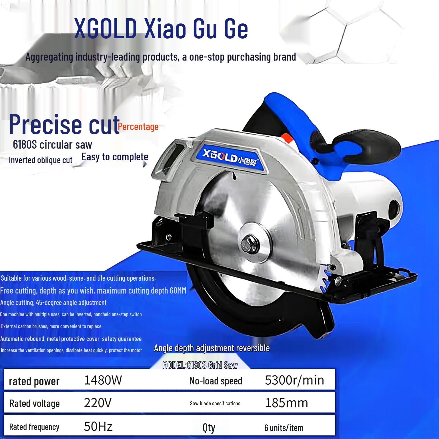 Little Gu Ge 7/9 Portable Electric Circular Saw for Woodworking - Multipurpose Inverted Circular Table Saw
Little Gu Ge 7/9 Portable Electric Circular Saw for Woodworking - Multipurpose Inverted Circular Table Saw