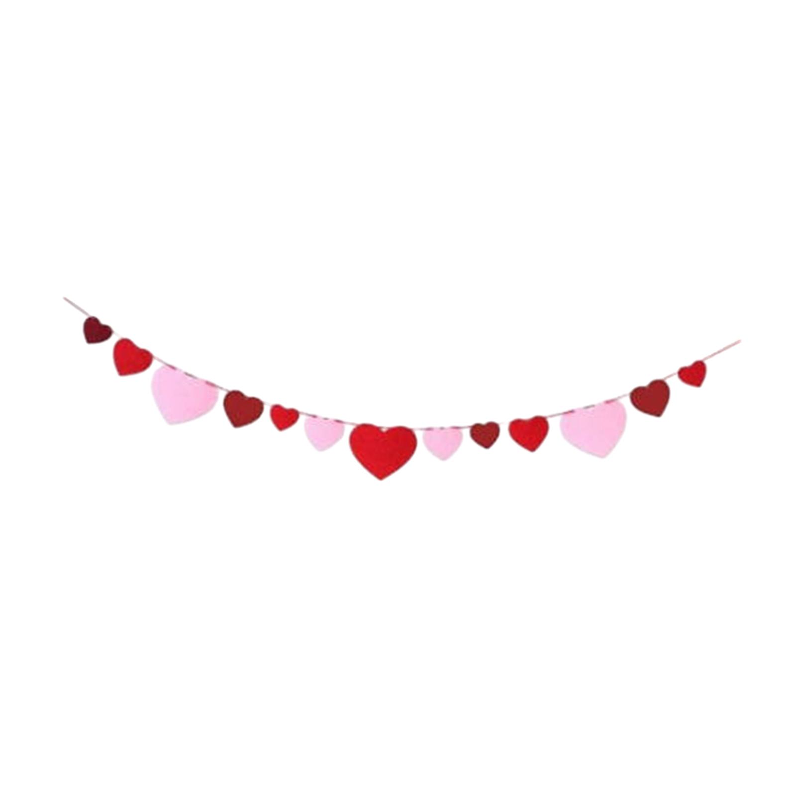 Felt Heart Garland Banner Valentines Day Decoration Art Craft DIY Heart Hanging Garland for Anniversary Bridal Shower Wedding
Felt Heart Garland Banner Valentines Day Decoration Art Craft DIY Heart Hanging Garland for Anniversary Bridal Shower Wedding
