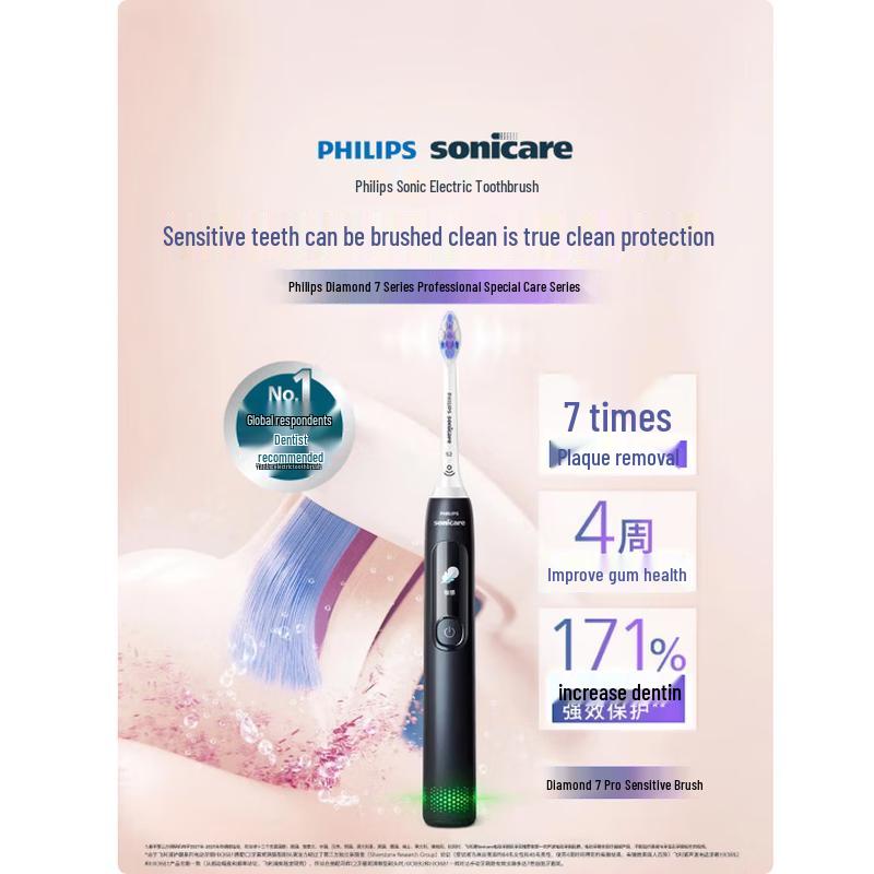 Philips DiamondClean 7Pro Sonic Electric Toothbrush CN plug (adapter included)
Philips DiamondClean 7Pro Sonic Electric Toothbrush CN plug (adapter included)