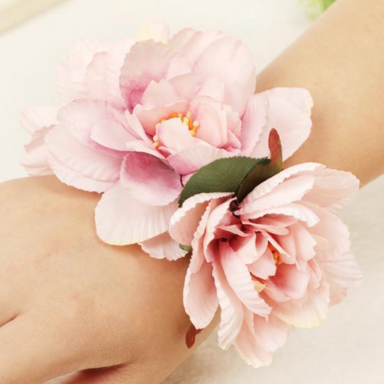 Exquisite Wrist Flowers Adjustable Delicate Fabric Floral Hand Wrist Bracelets for Wedding
Exquisite Wrist Flowers Adjustable Delicate Fabric Floral Hand Wrist Bracelets for Wedding