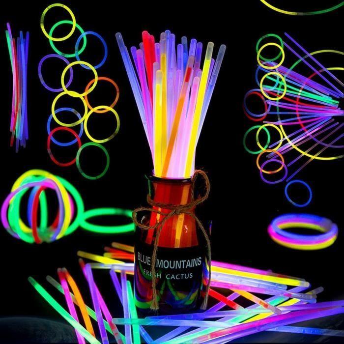 Lot de 100 bâtons lumineux pliants avec connecteurs Bâtons lumineux neon - Pour mariage, fête, anniversaire, A69
Lot de 100 bâtons lumineux pliants avec connecteurs Bâtons lumineux neon - Pour mariage, fête, anniversaire, A69