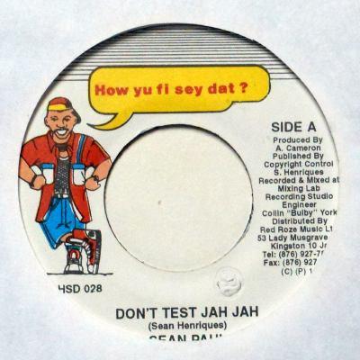 7-дюймовая пластинка SEAN PAUL - Don t Test Jah Jah HSD028 How Yu Fi Sey D 1998 Ямайка Регги, Ска и Даб Б/У
7-дюймовая пластинка SEAN PAUL - Don t Test Jah Jah HSD028 How Yu Fi Sey D 1998 Ямайка Регги, Ска и Даб Б/У