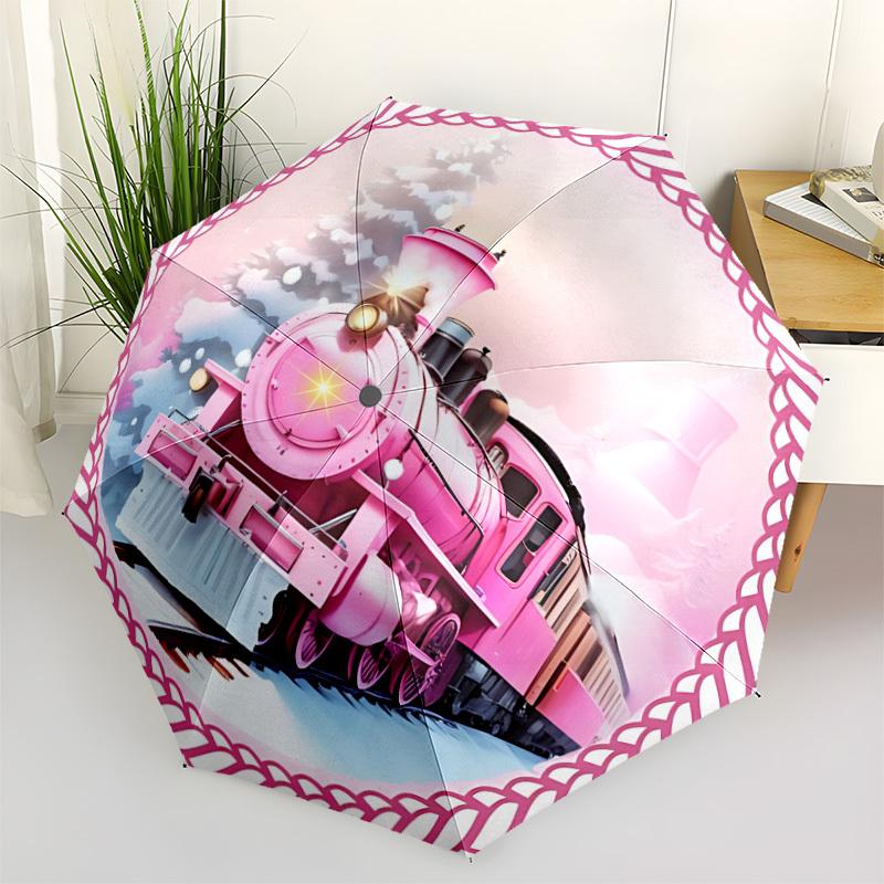 1pc Pink Steam Train Automatic Folding Umbrella - Portable Collapsible Design, 8-Rib Iron Frame, Durable Fabric yy251125011
1pc Pink Steam Train Automatic Folding Umbrella - Portable Collapsible Design, 8-Rib Iron Frame, Durable Fabric yy251125011