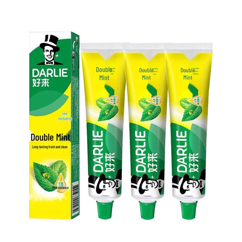 Darlie Double Mint Fluoride Toothpaste
Darlie Double Mint Fluoride Toothpaste