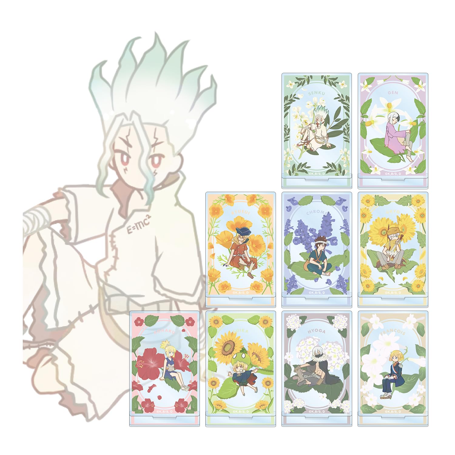 TV Anime Dr. Stone Trading Botania Acrylic Stands Box of 9
TV Anime Dr. Stone Trading Botania Acrylic Stands Box of 9