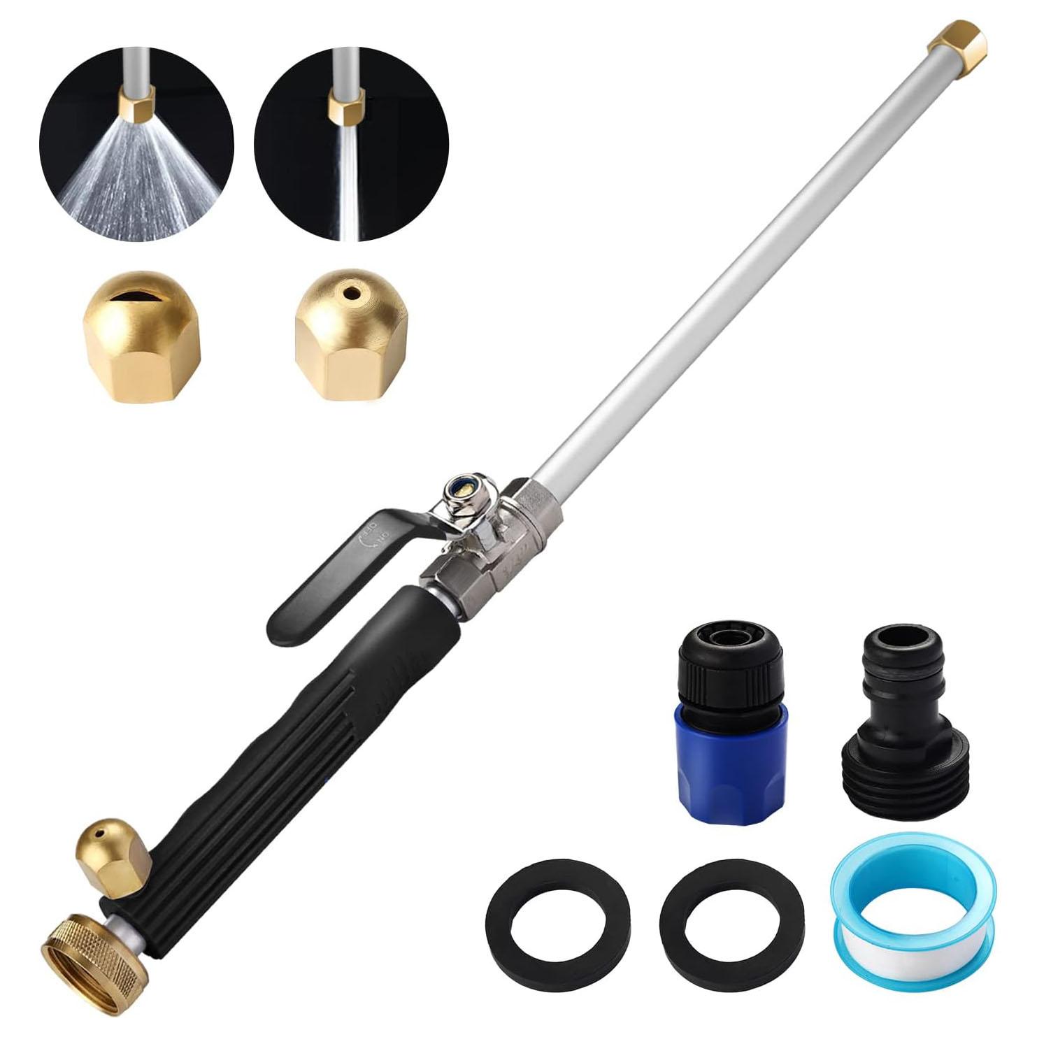 2023 Upgraded Jet Nozzle for Garden Hose Power Washer Wand High Pressure Washer Tools with 2 Different Nozzles and Hose Quick Connectors
2023 Upgraded Jet Nozzle for Garden Hose Power Washer Wand High Pressure Washer Tools with 2 Different Nozzles and Hose Quick Connectors