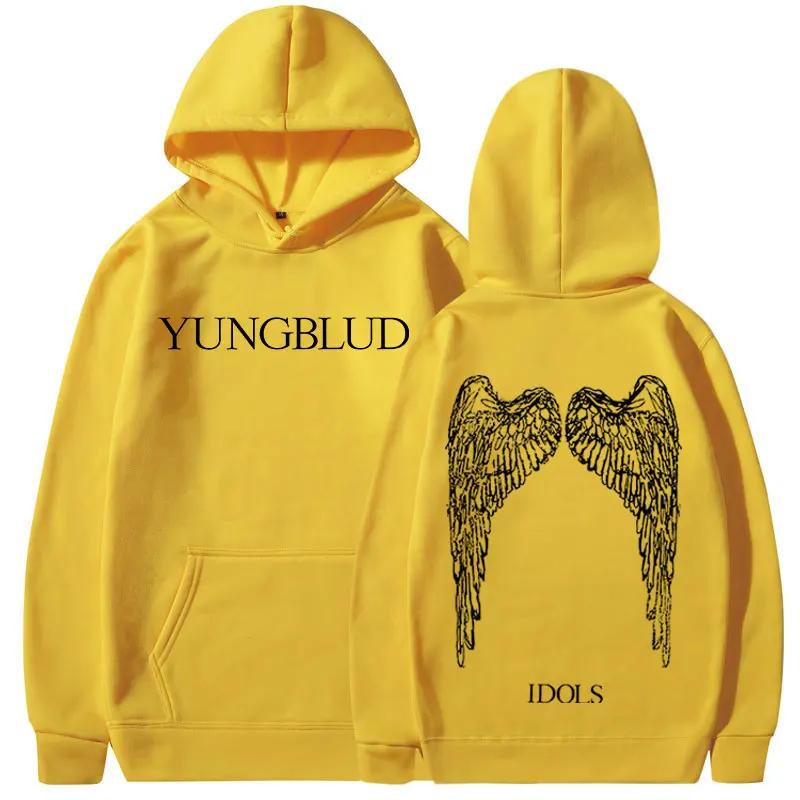 Yungblud IDOLS Wings Album Tour Print Hoodie Unisex Retro Fashion Loose Hip Hop Streetwear Hooded Sweatshirt for Men Women XL жовтий
Yungblud IDOLS Wings Album Tour Print Hoodie Unisex Retro Fashion Loose Hip Hop Streetwear Hooded Sweatshirt for Men Women XL жовтий