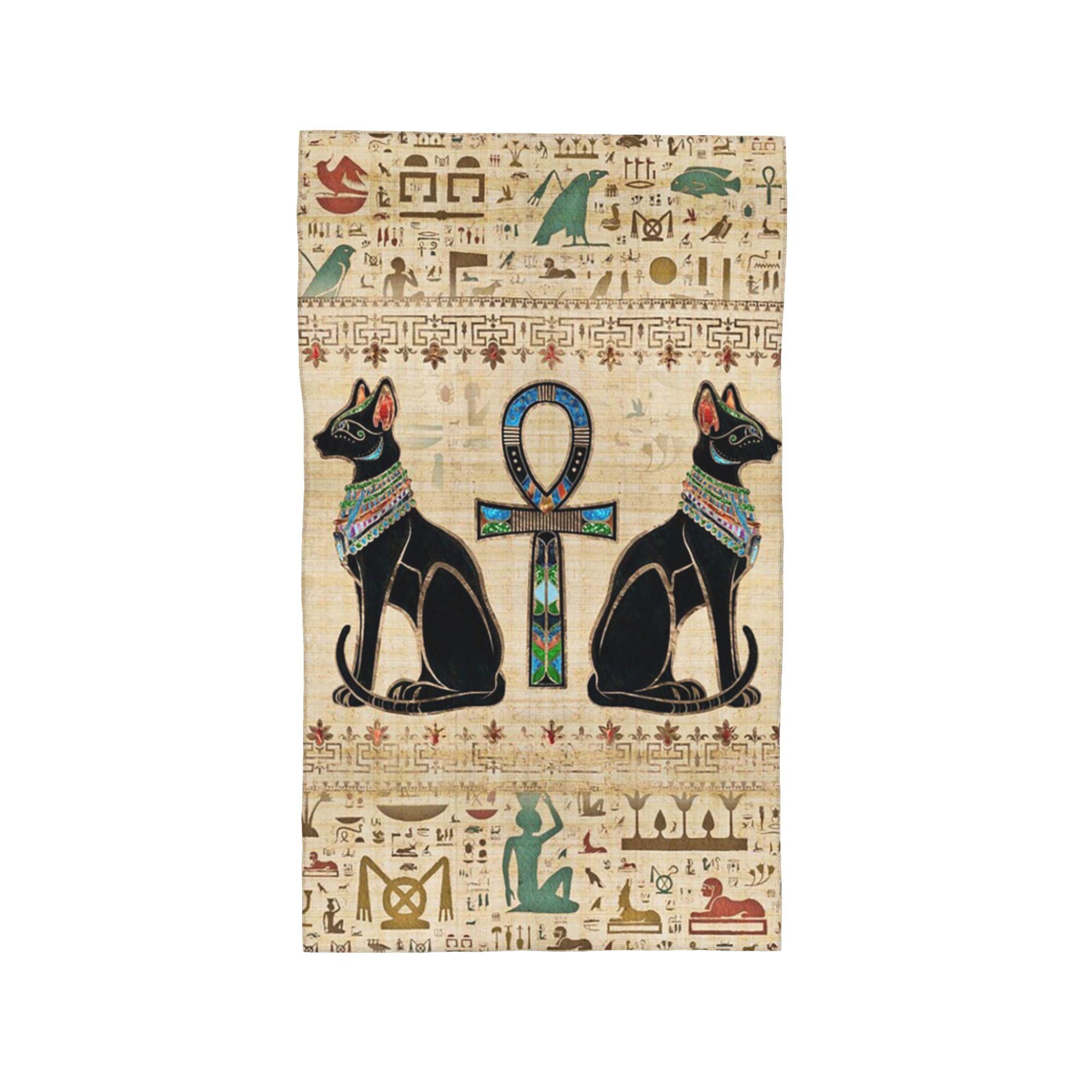 Egyptian Cats and ankh cross Soft Face Towel Quick Dry Pool Bath Cotton Towels Absorbent W30*H60(CM)
Egyptian Cats and ankh cross Soft Face Towel Quick Dry Pool Bath Cotton Towels Absorbent W30*H60(CM)