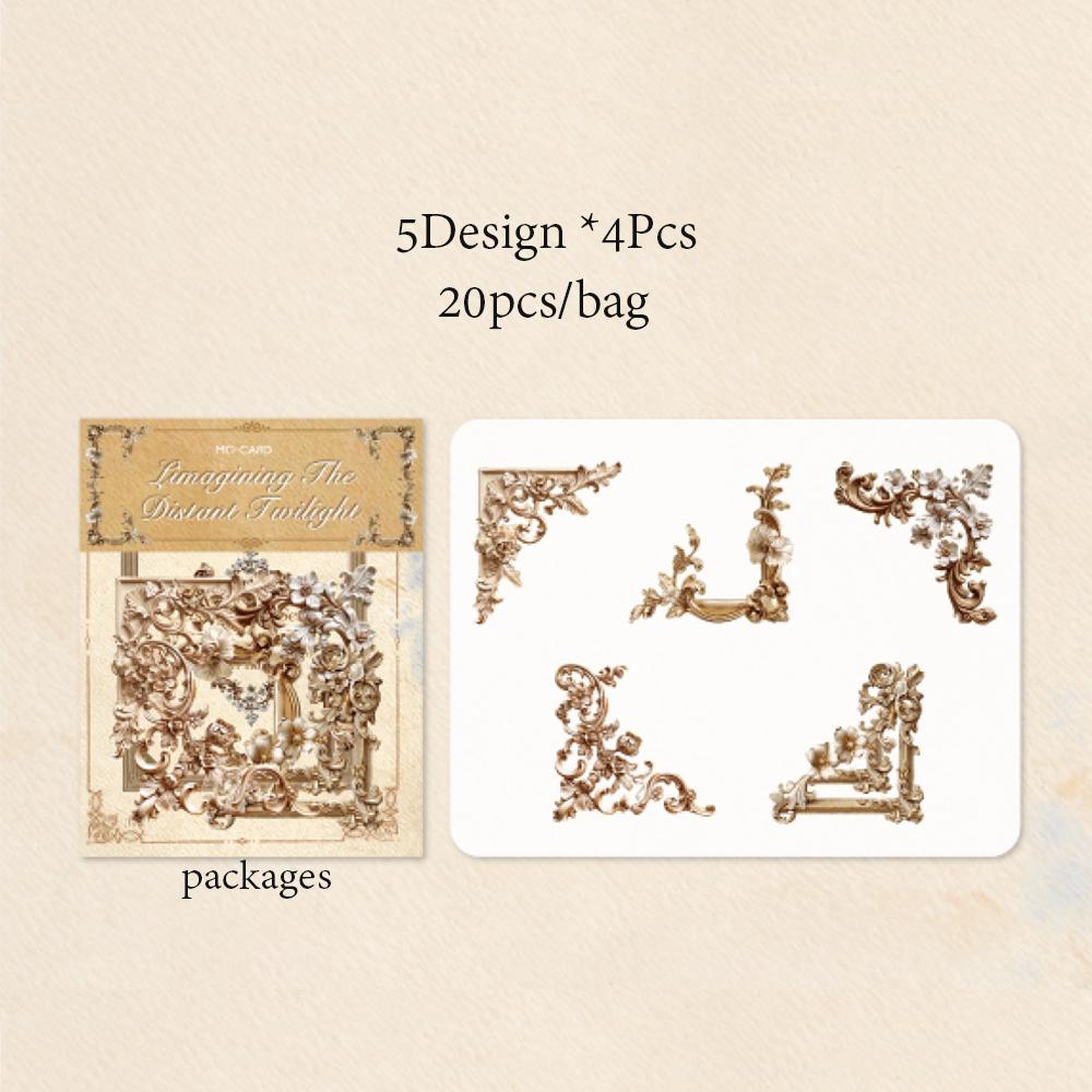 Mr. Paper, 6 Styles, 20PCS, Hollow Relief Edge Stickers, Simulated Three-dimensional Border Collage Material Stickers
Mr. Paper, 6 Styles, 20PCS, Hollow Relief Edge Stickers, Simulated Three-dimensional Border Collage Material Stickers