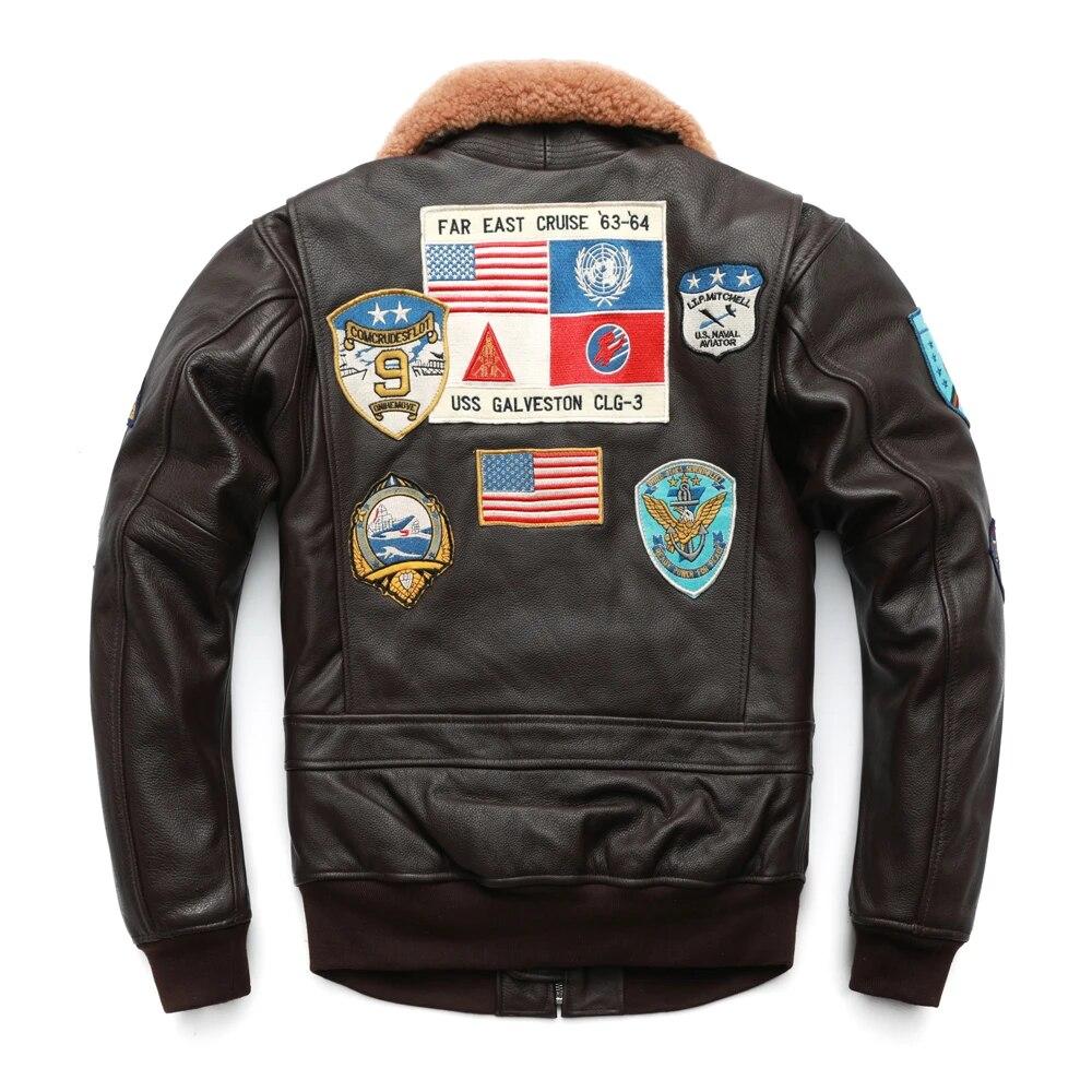 Air Force G1 Flight Jacket Потовщена стьобана куртка Верхній шар коров’ячої шкіри Куртка чоловіче пальто Зимові куртки M212 M темно-рудий
Air Force G1 Flight Jacket Потовщена стьобана куртка Верхній шар коров’ячої шкіри Куртка чоловіче пальто Зимові куртки M212 M темно-рудий