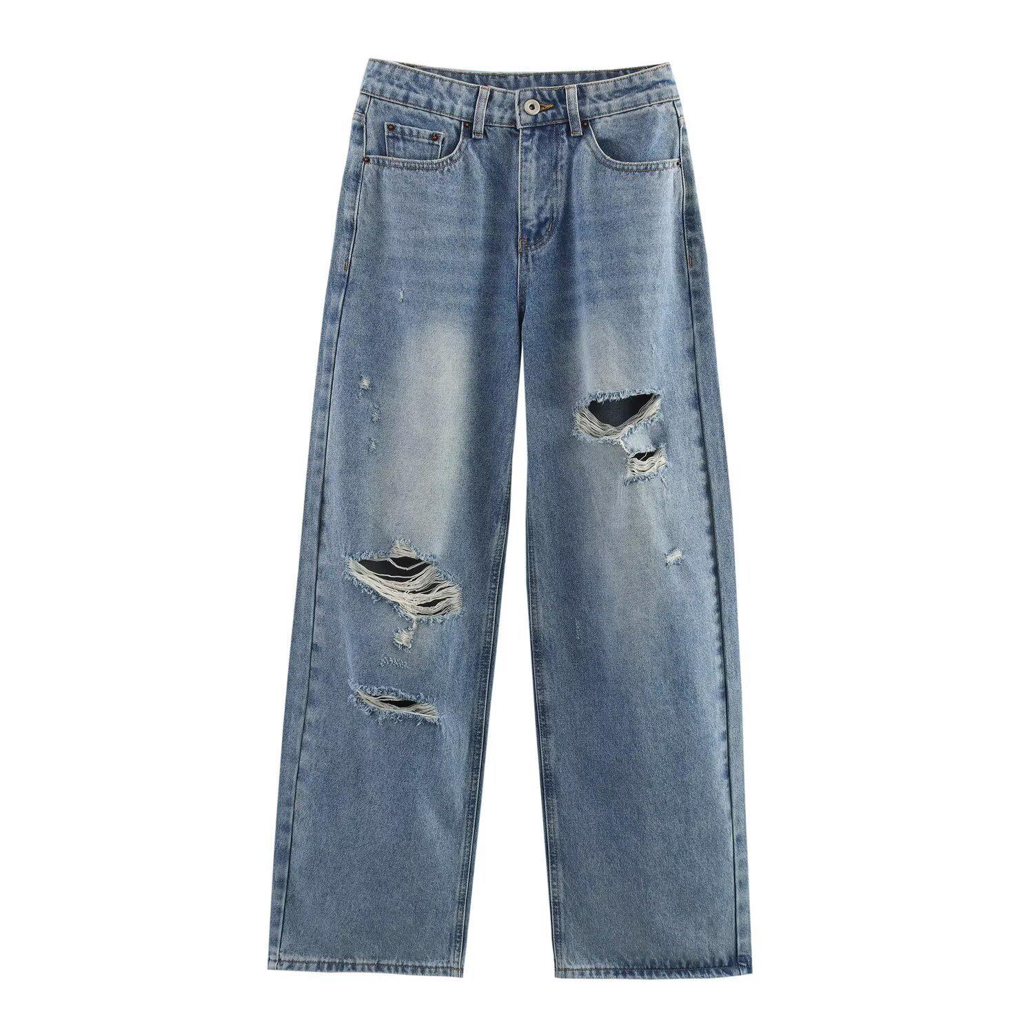 2025 Spring Women s Fashion Cotton Loose Ripped Straight Leg Jeans for a Slimming Look XS
2025 Spring Women s Fashion Cotton Loose Ripped Straight Leg Jeans for a Slimming Look XS