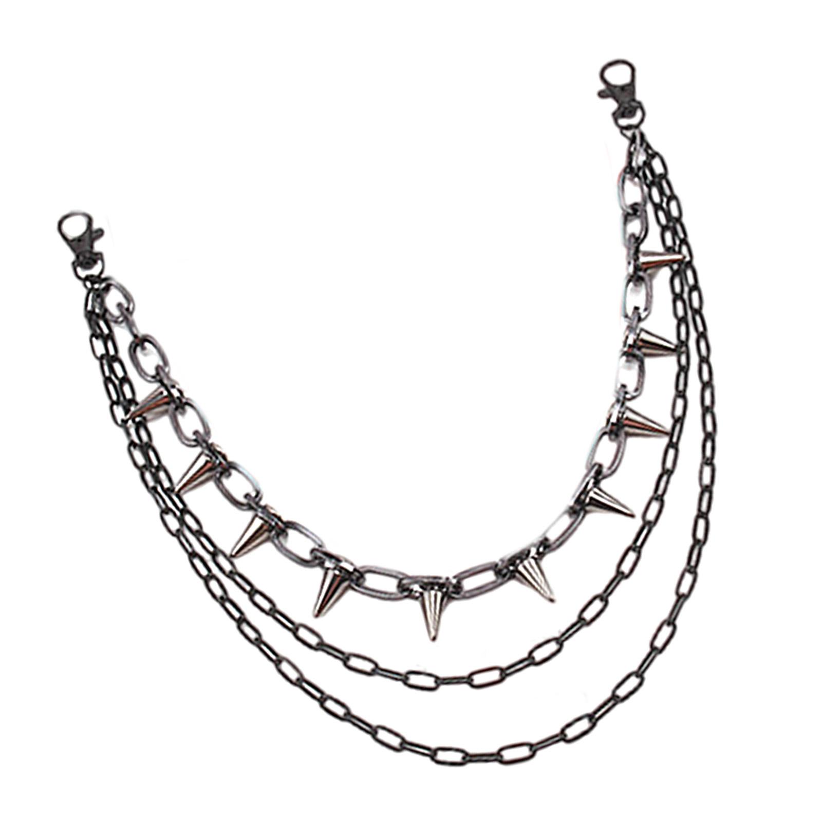 Ремень-цепочка из металла в стиле хип-хоп-панк с серебряными заклепками, регулируемая длина, ремень-цепочка для модных взрослых B
Ремень-цепочка из металла в стиле хип-хоп-панк с серебряными заклепками, регулируемая длина, ремень-цепочка для модных взрослых B