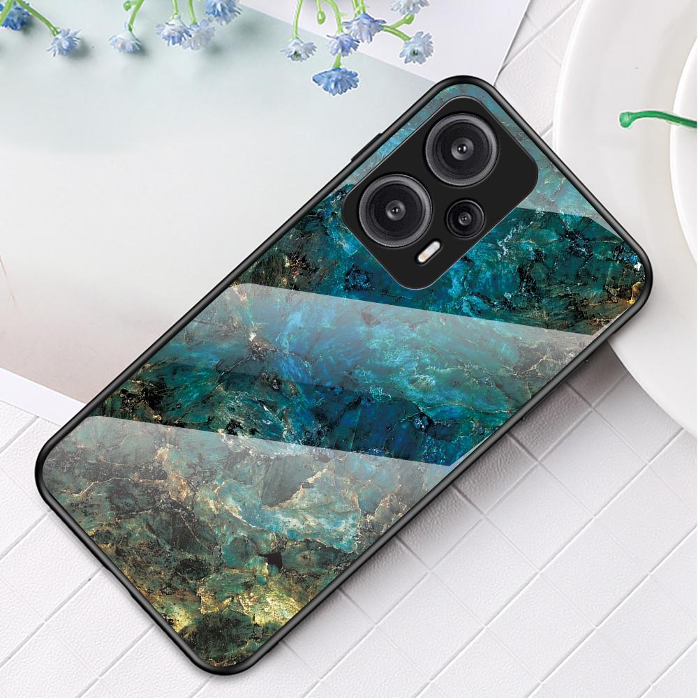 For Xiaomi Redmi Note 12 Turbo/Poco F5 5G Anti-Drop Phone Case Marble Pattern Tempered Glass+PC+TPU Cover Emerald Marble
For Xiaomi Redmi Note 12 Turbo/Poco F5 5G Anti-Drop Phone Case Marble Pattern Tempered Glass+PC+TPU Cover Emerald Marble
