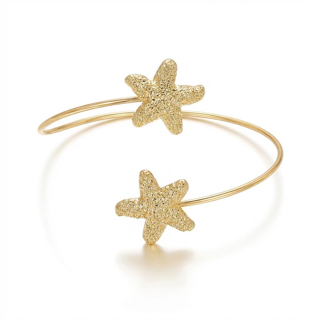 Minimalist Starfish Upper Arm Cuff Bracelet for Women Adjustable Open Bangle Summer Beach Party Jewelry
Minimalist Starfish Upper Arm Cuff Bracelet for Women Adjustable Open Bangle Summer Beach Party Jewelry