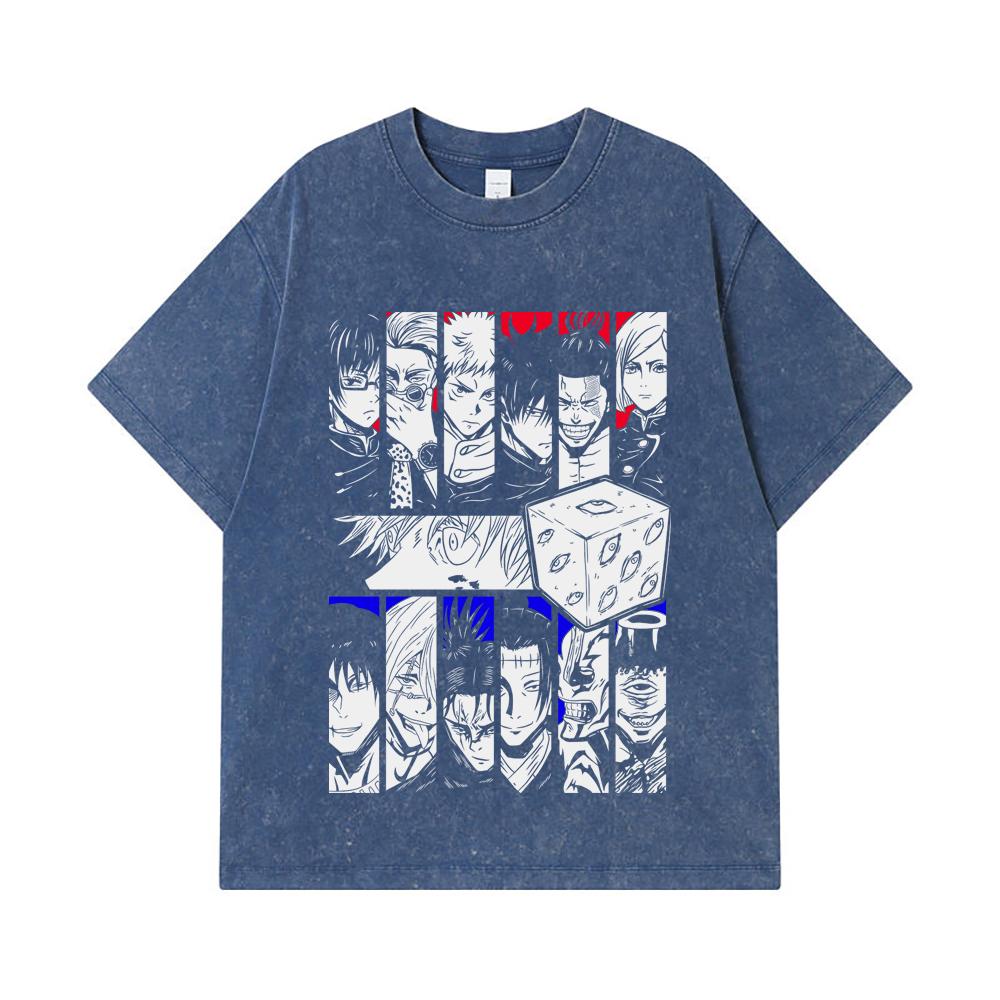 275 GSM Washed T-shirts 100% Cotton Jujutsu Kaisen V39 Print Unisex Heavy Cotton T Shirt 2XL королівський синій колір
275 GSM Washed T-shirts 100% Cotton Jujutsu Kaisen V39 Print Unisex Heavy Cotton T Shirt 2XL королівський синій колір