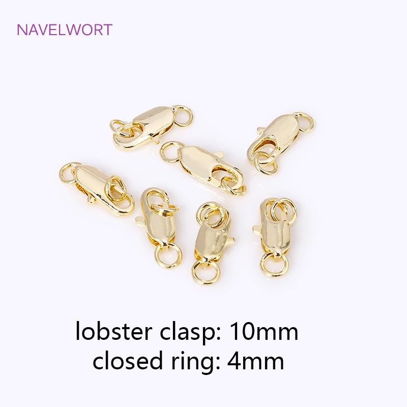 10/12mm 18K Gold Plated Brass Lobster Clasps Claw Hooks With Closed Rings,Accessories For Jewelry,DIY Accessories Wholesale 5 pieces
10/12mm 18K Gold Plated Brass Lobster Clasps Claw Hooks With Closed Rings,Accessories For Jewelry,DIY Accessories Wholesale 5 pieces
