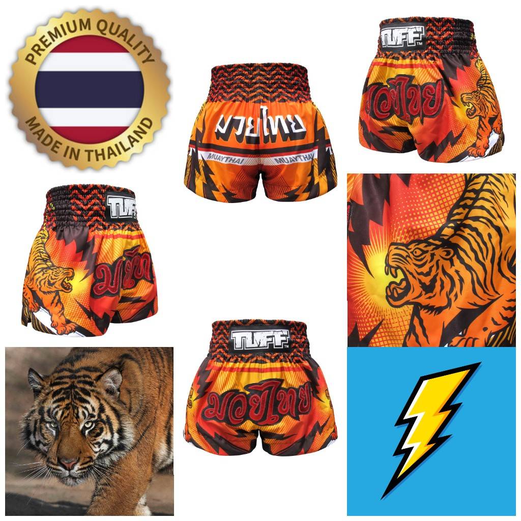 Thunder bolt Tiger Muay Thai MMA Kickboxing Boxing Shorts Retro Vintage Pants Print 3D Microfiber Elastic Fight Martial Art Training Fitness Gym
Thunder bolt Tiger Muay Thai MMA Kickboxing Boxing Shorts Retro Vintage Pants Print 3D Microfiber Elastic Fight Martial Art Training Fitness Gym