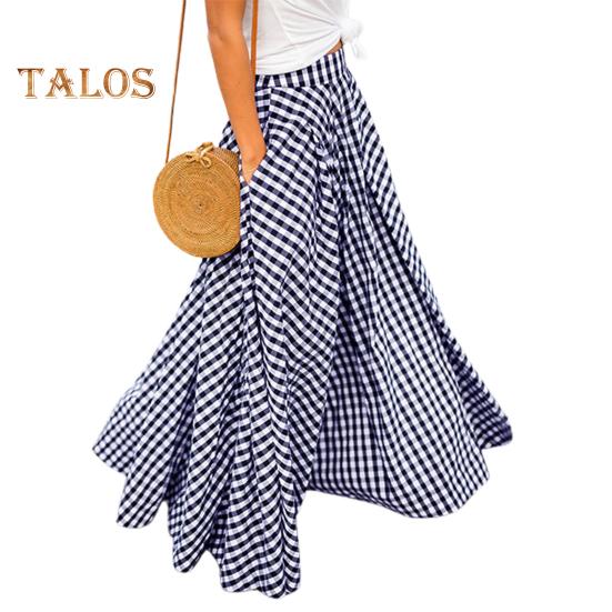 Женская юбка-макси с эластичной высокой талией и клетчатым принтом, юбка-трапеция с карманами, большой подол, ретро-юбка, уличная одежда 3XL синий
Женская юбка-макси с эластичной высокой талией и клетчатым принтом, юбка-трапеция с карманами, большой подол, ретро-юбка, уличная одежда 3XL синий