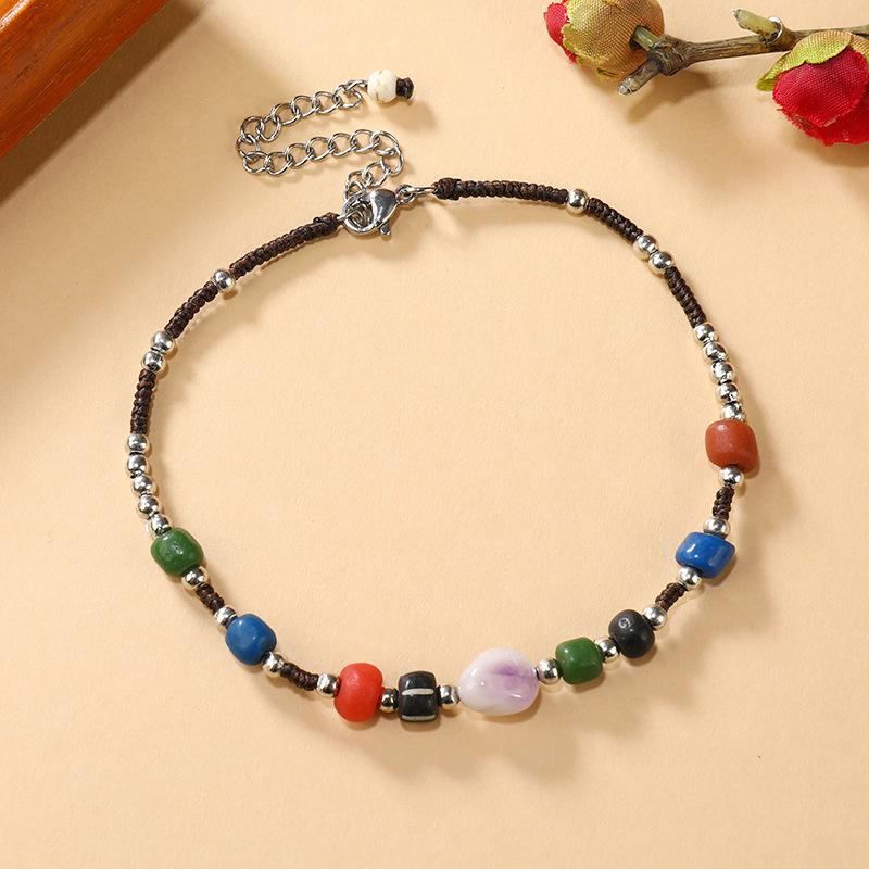 Niche bohemian collarbone chain exquisite retro woven ethnic style necklace bracelet set women s accessories
Niche bohemian collarbone chain exquisite retro woven ethnic style necklace bracelet set women s accessories