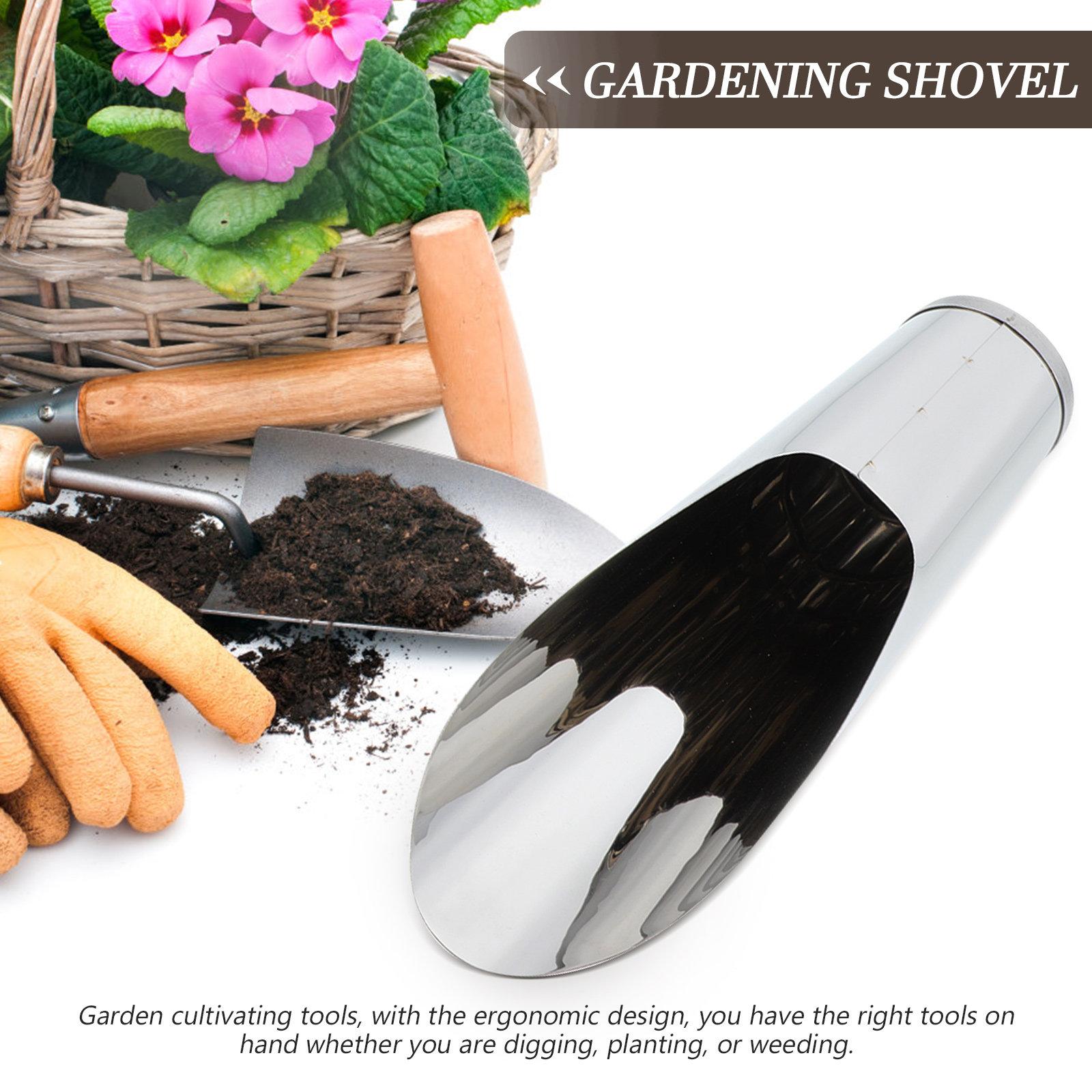Stainless Steel Gardening Soil Scoop Lightweight Portable Handheld Scoop for Planting Bonsai Succulents Vegetable Soil 17X4CM
Stainless Steel Gardening Soil Scoop Lightweight Portable Handheld Scoop for Planting Bonsai Succulents Vegetable Soil 17X4CM