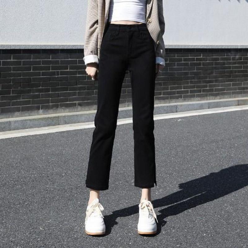 Женские джинсы-сигареты из черного денима с высокой посадкой и облегающего кроя - Весна/Осень 2023 28 for 105-115 jin
Женские джинсы-сигареты из черного денима с высокой посадкой и облегающего кроя - Весна/Осень 2023 28 for 105-115 jin