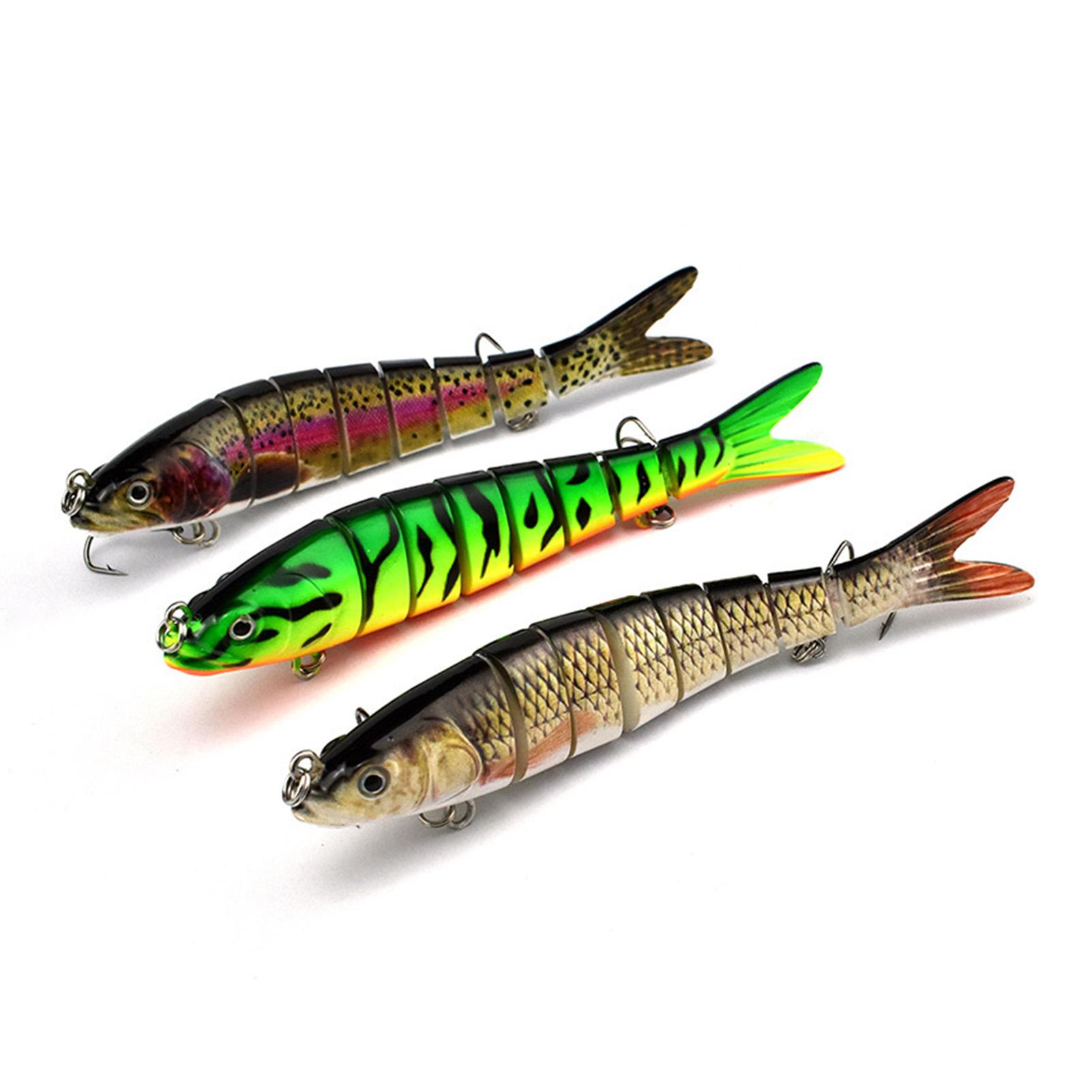 14cm 8 Section Hard Lure Bait Set 3PCS ABS Plastic Realistic Multi Joint Fishing Lure for Bass Trout Saltwater Freshwater
14cm 8 Section Hard Lure Bait Set 3PCS ABS Plastic Realistic Multi Joint Fishing Lure for Bass Trout Saltwater Freshwater