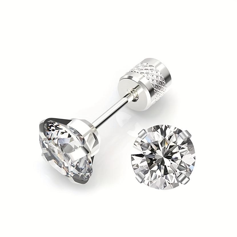 4mm White Cubic Zirconia Stud Earrings, Floral Relief Pattern with Push Backs, External Thread, Valentine s Gift белый
4mm White Cubic Zirconia Stud Earrings, Floral Relief Pattern with Push Backs, External Thread, Valentine s Gift белый
