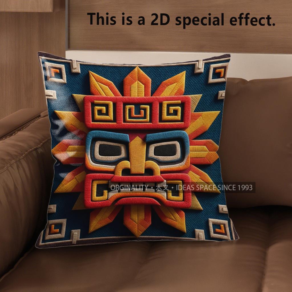 2D Aztec Sun God Pattern Throw Pillow Cases Pattern Cushion Cover Suitable For Sofa Bedroom Car Pillow Cover 40x40cm
2D Aztec Sun God Pattern Throw Pillow Cases Pattern Cushion Cover Suitable For Sofa Bedroom Car Pillow Cover 40x40cm