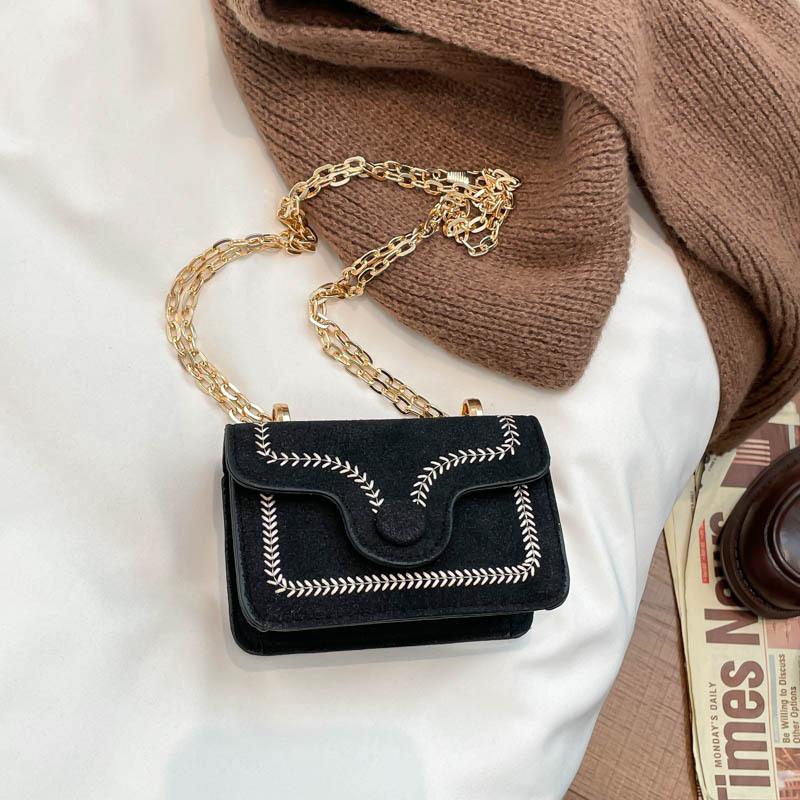 New Fashi Embroidery Crossbody Bag for Women Mini Square Shoulder Bag with Chain Simple Niche Design Female Crossbody Bags чёрный
New Fashi Embroidery Crossbody Bag for Women Mini Square Shoulder Bag with Chain Simple Niche Design Female Crossbody Bags чёрный