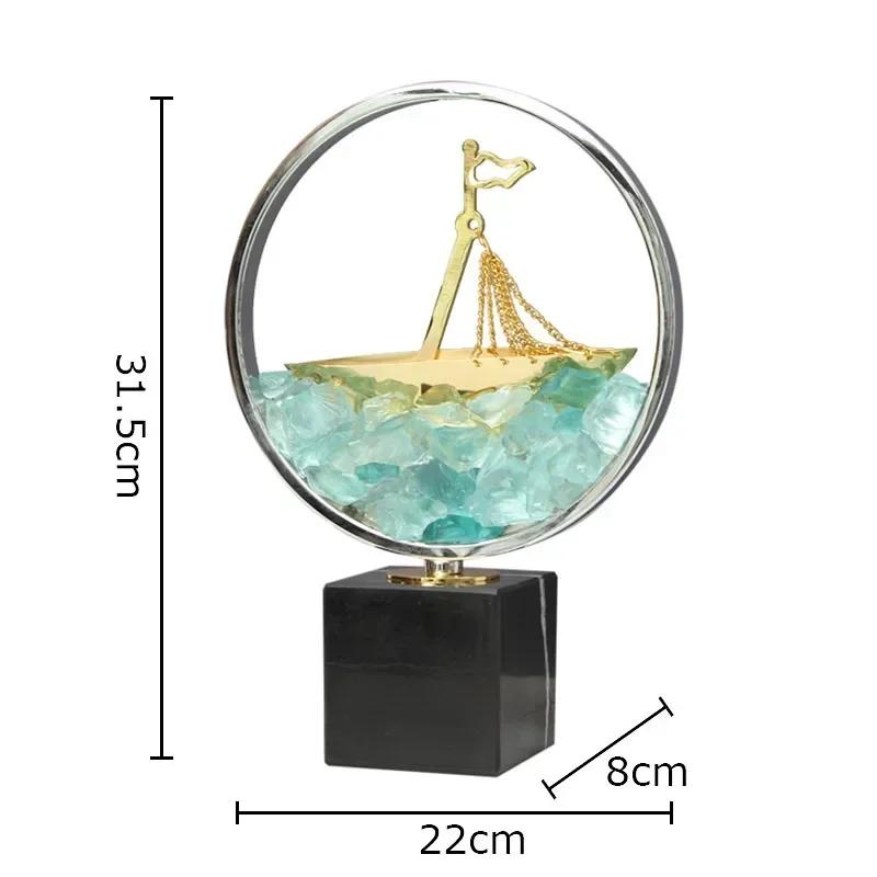 Lonely Boat and Crystal Sea Abstract Artwork Desk Decoration Ornaments Creative Golden Ship Sculpture Room Aesthetic Decor
Lonely Boat and Crystal Sea Abstract Artwork Desk Decoration Ornaments Creative Golden Ship Sculpture Room Aesthetic Decor