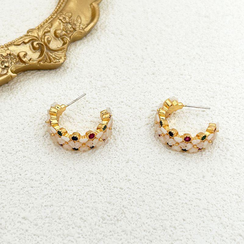 Sweet Geometric Ring Micro Zircon Simple Stud Earrings Female золотой
Sweet Geometric Ring Micro Zircon Simple Stud Earrings Female золотой