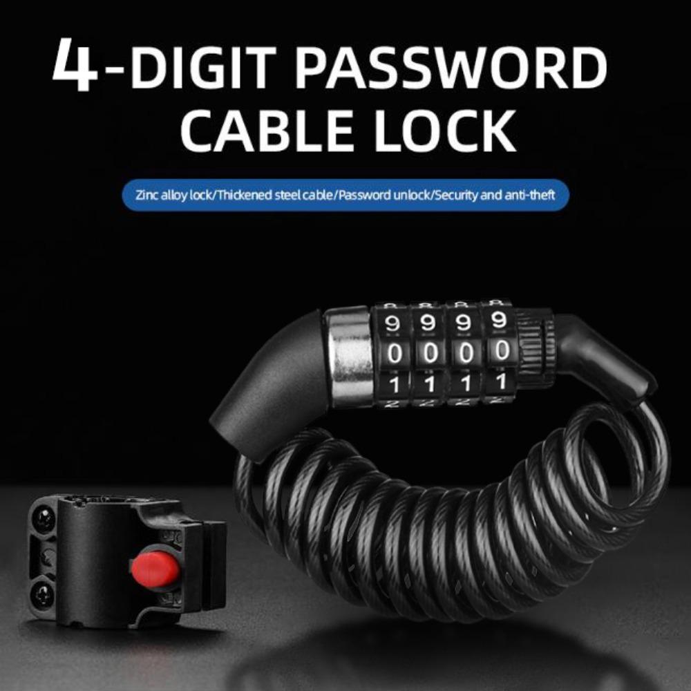 Bike Number Password Safety Accessories 4 Digit Combination Bicycle Safety Lock Backpack Lock
Bike Number Password Safety Accessories 4 Digit Combination Bicycle Safety Lock Backpack Lock