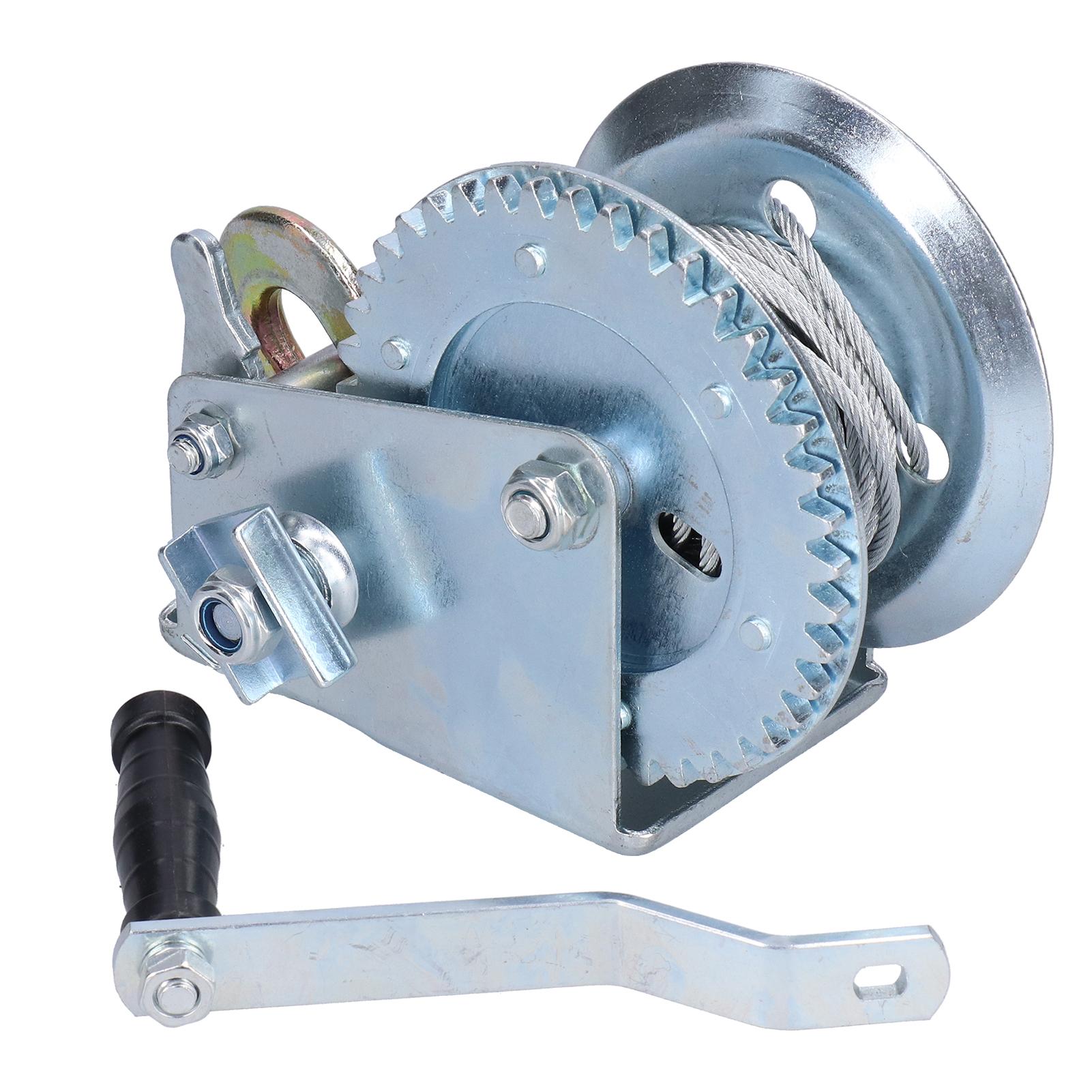 1000LBS Manual Winch Hand Winch Crank Trailer Traction Machine With Steel Wire Rope
1000LBS Manual Winch Hand Winch Crank Trailer Traction Machine With Steel Wire Rope