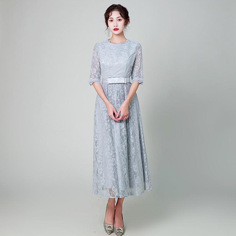 Japanese and Korean dresses, new medium-sleeved lace temperament, medium and long styles, you can usually wear evening dresses. XXXL сірий колір
Japanese and Korean dresses, new medium-sleeved lace temperament, medium and long styles, you can usually wear evening dresses. XXXL сірий колір