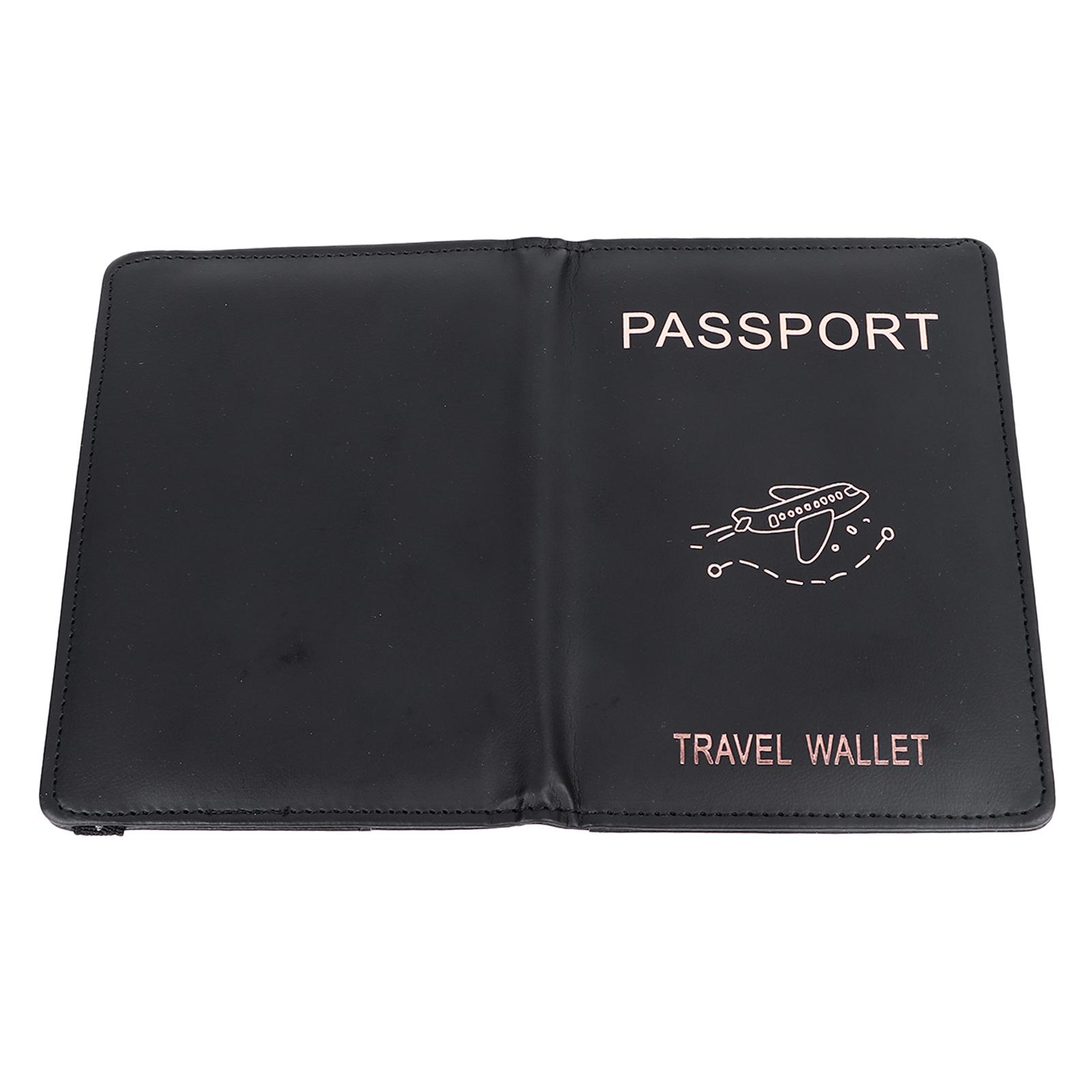 Обложка для паспорта с несколькими отделениями для карт, черный водонепроницаемый PU, удобный сенсорный дорожный кошелек для паспорта
Обложка для паспорта с несколькими отделениями для карт, черный водонепроницаемый PU, удобный сенсорный дорожный кошелек для паспорта