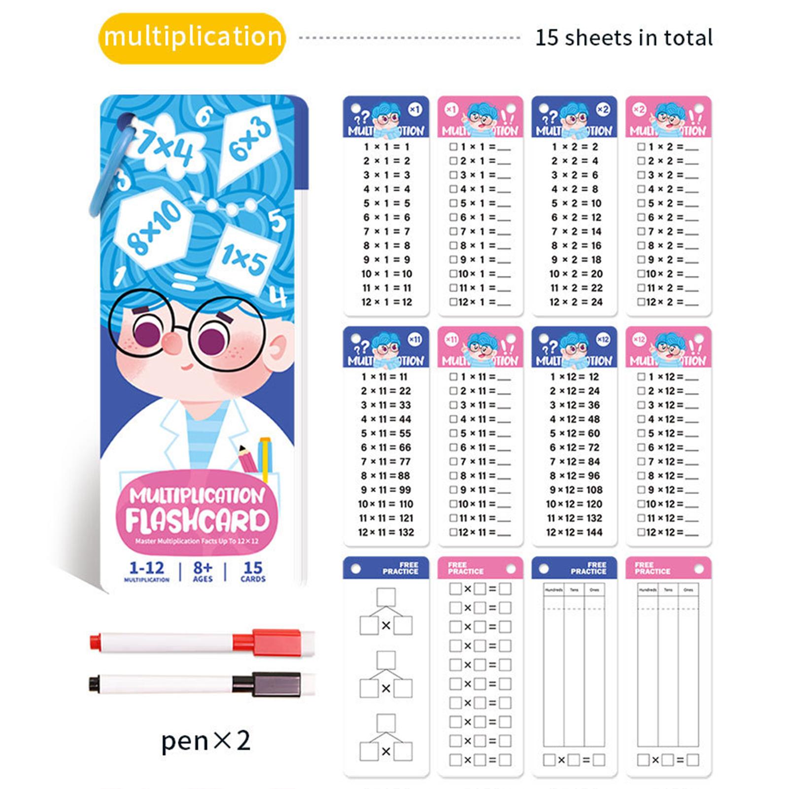 Math Flash Cards 1-12 Multiplication Charts, Self Check Math Learning Tool, Practice Quick Calculation Mathematics Flashcard
Math Flash Cards 1-12 Multiplication Charts, Self Check Math Learning Tool, Practice Quick Calculation Mathematics Flashcard