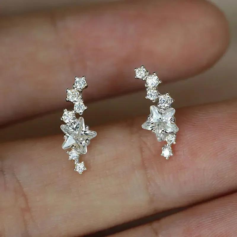 New Small Ear Zircon Star rings Copper/Gold Holes for Daily Wear Versatile Girl Fashion Simple Style
New Small Ear Zircon Star rings Copper/Gold Holes for Daily Wear Versatile Girl Fashion Simple Style