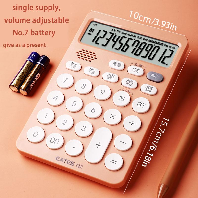 Solar Voice Model 12-Bit Calculator Business Students Financial Accounting Special Large Key Multi-Function Portable Decor
Solar Voice Model 12-Bit Calculator Business Students Financial Accounting Special Large Key Multi-Function Portable Decor