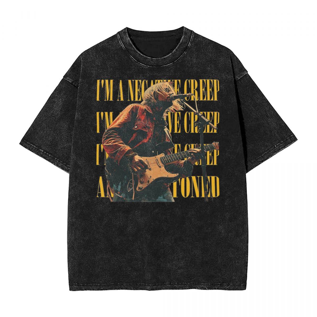 Washed T Shirt Kurt Cobain Hip Hop Retro T-Shirt Streetwear Cotton Summer Tops Tee Shirt for Men Women Ins Y2k S
Washed T Shirt Kurt Cobain Hip Hop Retro T-Shirt Streetwear Cotton Summer Tops Tee Shirt for Men Women Ins Y2k S