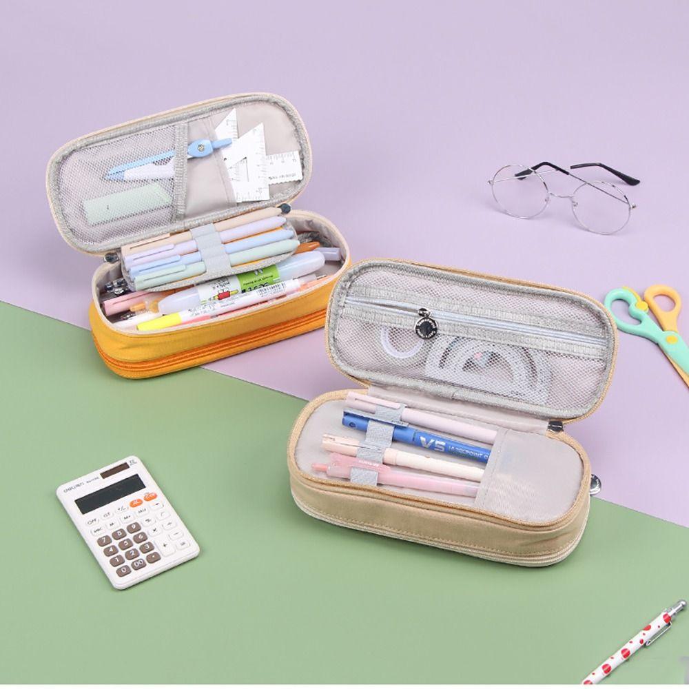 Canvas Pencil Case Large Capacity Stationery Organizer Portable Stationery Storage Pouch
Canvas Pencil Case Large Capacity Stationery Organizer Portable Stationery Storage Pouch
