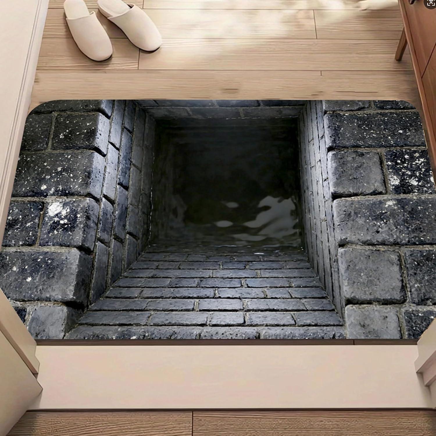 2D Realistic Tunnel Print Door Mat Stone Well Cave Design Welcome Entrance Rug Soft Non-Slip Pranks Visual Illusion Doorway Mat 40x60cm
2D Realistic Tunnel Print Door Mat Stone Well Cave Design Welcome Entrance Rug Soft Non-Slip Pranks Visual Illusion Doorway Mat 40x60cm