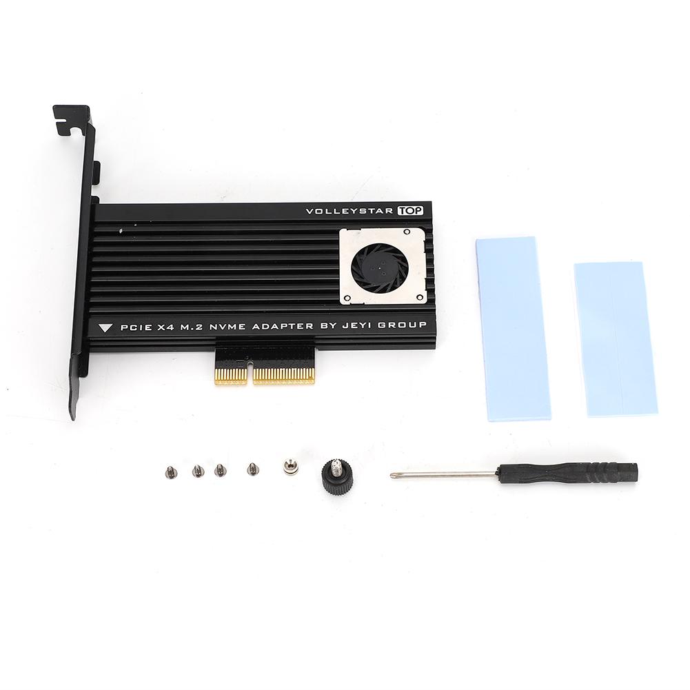 M.2 for NVME SSD Solid State Drive Transfer PCIE-3.0 x 4 Expansion Card with Fan for Heat
M.2 for NVME SSD Solid State Drive Transfer PCIE-3.0 x 4 Expansion Card with Fan for Heat