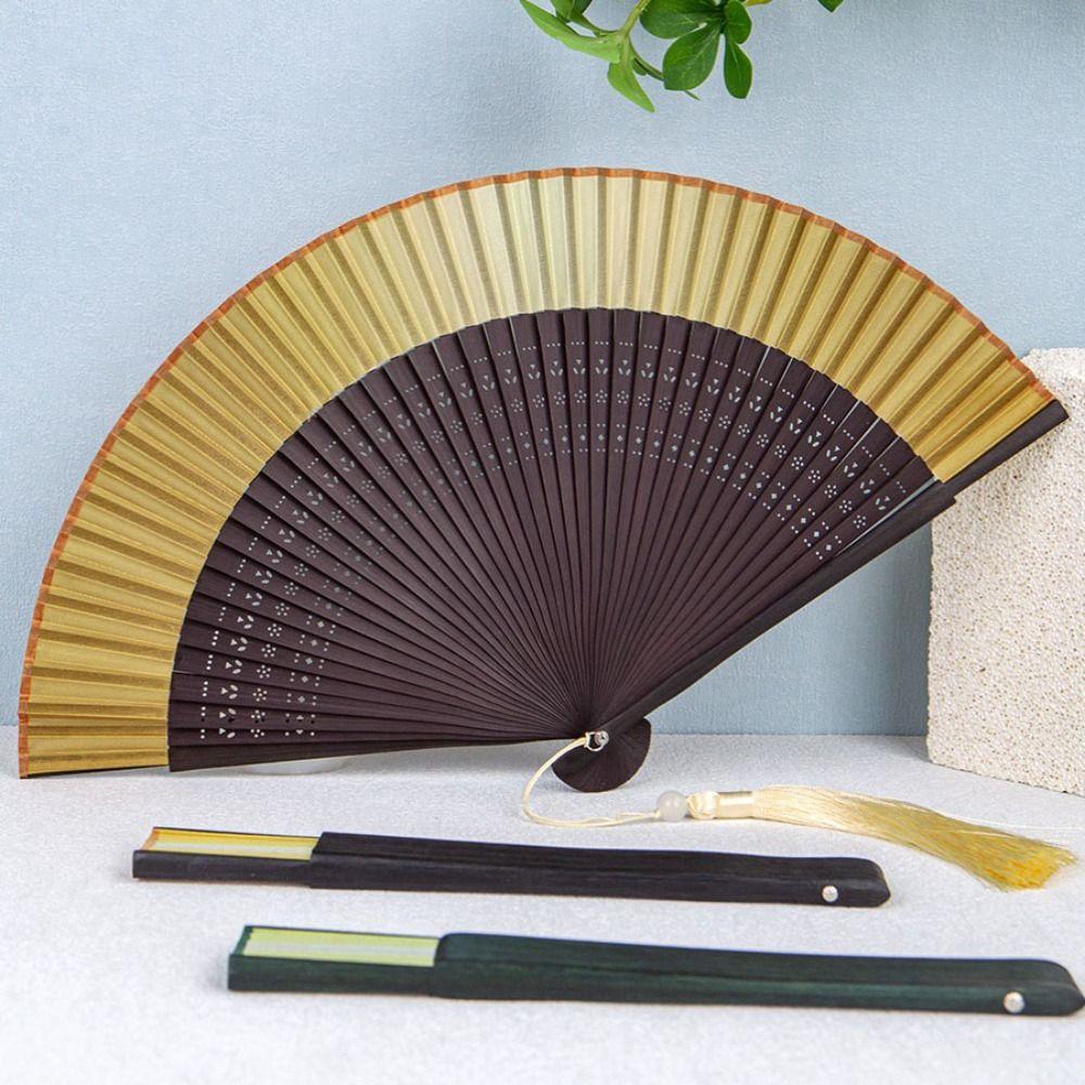 Japanese Style Cherry Blossoms Folding Fan Ancient Dance Hand Fan Portable Cheongsam Fan Women жовтий/зелений
Japanese Style Cherry Blossoms Folding Fan Ancient Dance Hand Fan Portable Cheongsam Fan Women жовтий/зелений