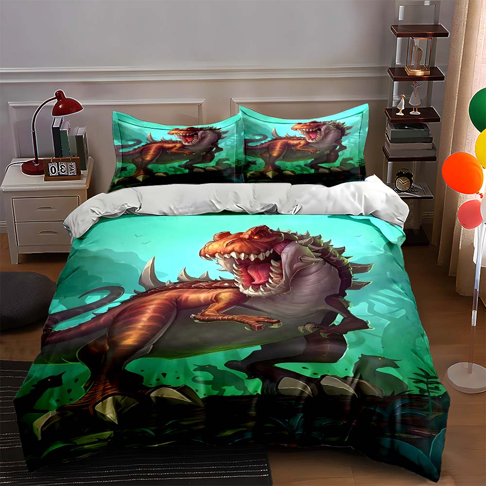 Ferocious dinosaur scene Bedding Duvet cover sets Duvet covers Pillowcases gifts (1 * Duvet Cover 2 * Pillowcases, without duvet insert) 135x200cm
Ferocious dinosaur scene Bedding Duvet cover sets Duvet covers Pillowcases gifts (1 * Duvet Cover 2 * Pillowcases, without duvet insert) 135x200cm